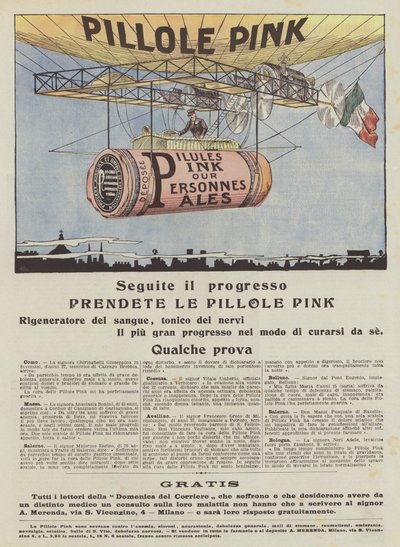 Pink Pills (Colour Litho) autorstwa Italian School