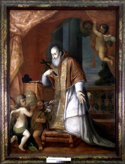 Pius V (1504-1572). Anonimowy obraz z kościoła lombardzkiego. autorstwa Italian School