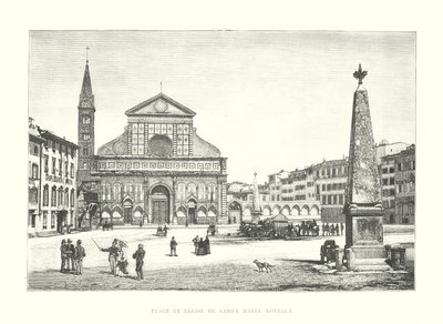 Plac i kościół Santa Maria Novella (rycina) autorstwa Italian School