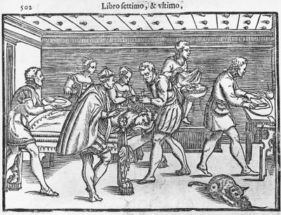 Tabliczka przedstawiająca trepanację czaszki autorstwa Italian School
