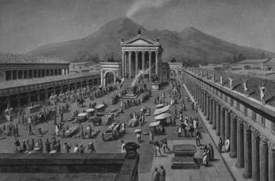 Pompeje: Forum Obywatelskie (lito) autorstwa Italian School