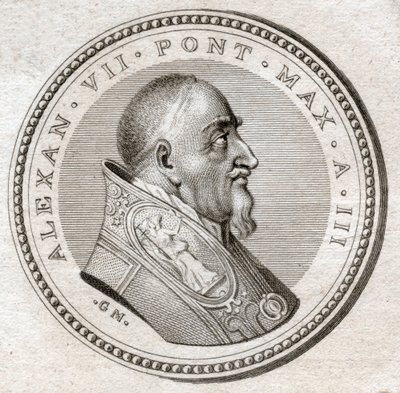 Papież Aleksander VII. (rytownictwo autorstwa Italian School