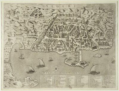 Port i miasto Algier, ok. 1572 autorstwa Italian School