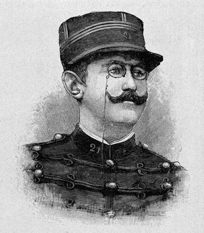 Portret Alfreda Dreyfusa (1859 - 1935) (rycina) autorstwa Italian School