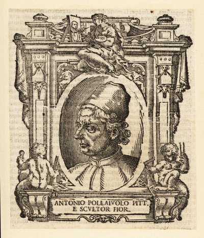 Portret Antonio del Pollaiuolo, włoskiego malarza, rzeźbiarza, rytownika i złotnika renesansu z Florencji, ok. 1429-1498 autorstwa Italian School