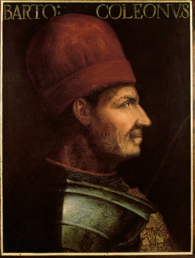 Portret Bartolomeo Colleoni (ok. 1400-1475), włoski kondotier (malarstwo) autorstwa Italian School