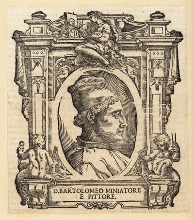 Portret Bartolomeo della Gatta, włoskiego (florenckiego) malarza, iluminatora i architekta autorstwa Italian School