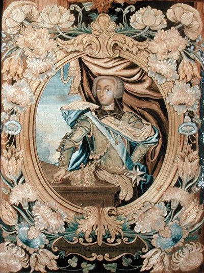 Portret Karola III (1759-1788) króla Sycylii, Neapolu, Hiszpanii i Jerozolimy (patrz 186988) autorstwa Italian School