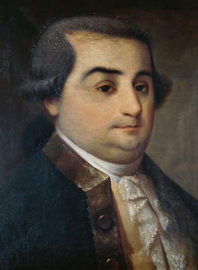 Portret Cesare Beccaria (1738-1794), włoskiego prawnika, filozofa i polityka, obraz nieznanego lombardzkiego artysty autorstwa Italian School