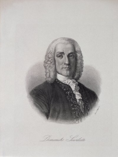 Portret Domenico Scarlattiego (1686-1757) autorstwa Italian School