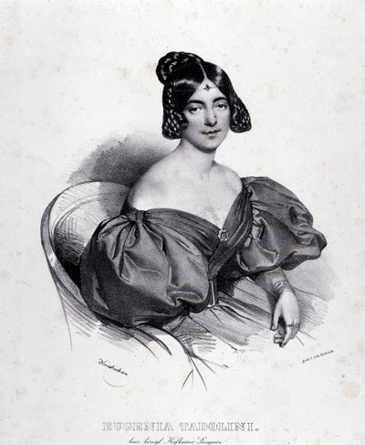 Portret Eugenii Tadolini (rycina) autorstwa Italian School