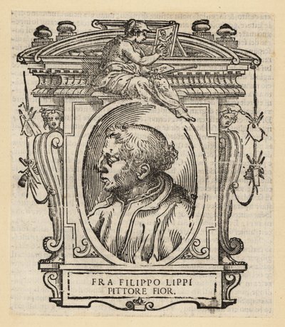 Portret Filippo Lippiego, włoskiego malarza z Florencji Quattrocento (XV w.), ok. 1406-1469 autorstwa Italian School