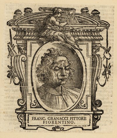 Portret Francesco Granacciego, włoskiego malarza renesansu z Florencji autorstwa Italian School