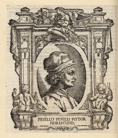 Portret Francesco Pesellino, włoskiego malarza z Florencji autorstwa Italian School