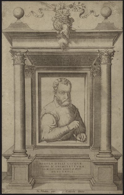 Portret Giacomo Barozziego da Vignola autorstwa Italian School