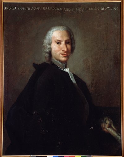 Portret Gianandrei Fioroni (1716-1778) kompozytor włoski autorstwa Italian School