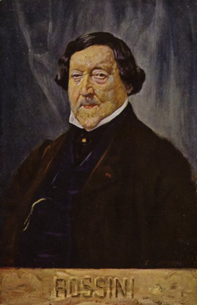 Portret Gioachina Rossiniego autorstwa Italian School