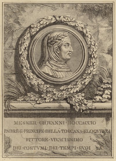 Portret Giovanniego Boccaccio autorstwa Italian School