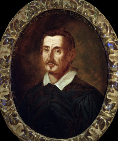 Portret Girolamo Frescobaldi (1583-1643) włoski kompozytor autorstwa Italian School