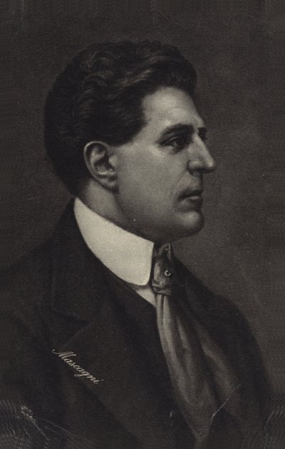 Portret Pietro Mascagni autorstwa Italian School