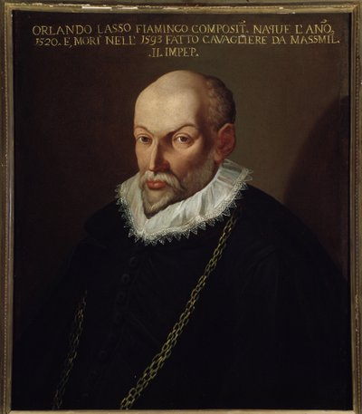 Portret Rolanda de Lassusa (1532-1594) kompozytor flamandzki autorstwa Italian School