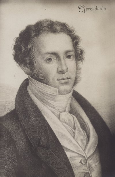 Portret Saverio Mercadante autorstwa Italian School