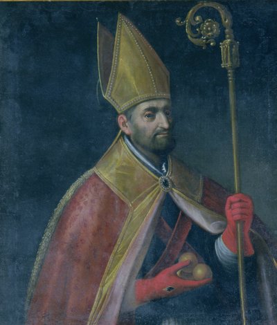Portret św. Mikołaja, 1700 autorstwa Italian School