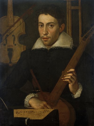 Portret muzyka, ok. godz. 1570-1590 autorstwa Italian School