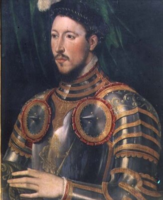 Portret mężczyzny w zbroi (panel) autorstwa Italian School
