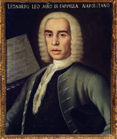 Portret włoskiego kompozytora Leo Leonardo (1694-1744) autorstwa Italian School