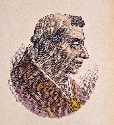 Portret papieża Hadriana II (867-872) autorstwa Italian School