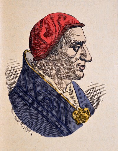 Portret papieża Benoita Iera (Benedykta, Benedetto lub Benedictusa) (575-579) autorstwa Italian School