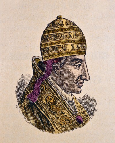 Portret papieża Benoita VII (benedetto, Benedict lub Benedictus) (974–983) autorstwa Italian School