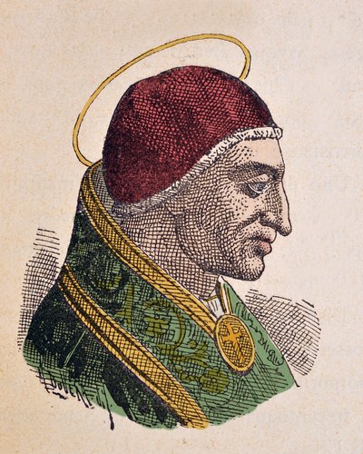Portret Papieża Denysa (Dionizego lub Dionisia) (259-268) autorstwa Italian School