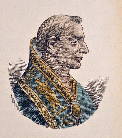 Portret papieża Donusa (Dono lub Domno) (676-678) autorstwa Italian School