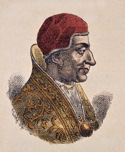Portret papieża Etienne IV (Stephen, Stefano lub Stephanus) (816-817) autorstwa Italian School