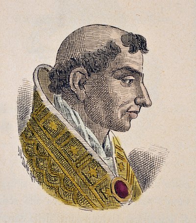 Portret papieża Etienne VII (Stephen, Stefano lub Stephanus) (927-931) autorstwa Italian School