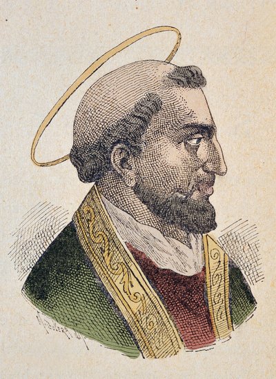 Portret papieża Evariste (Evaristus lub Evaristo I) Ier (97-107) autorstwa Italian School