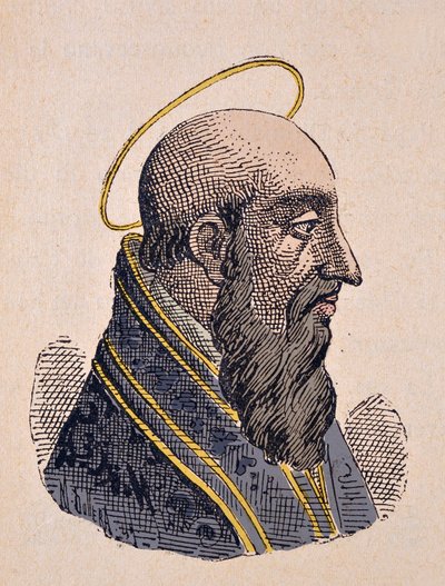 Portret papieża Feliksa Iera (Felice I) (269-274) autorstwa Italian School