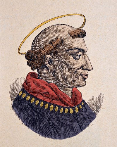 Portret papieża Leona IV (Leo, Leone) (847-855) autorstwa Italian School