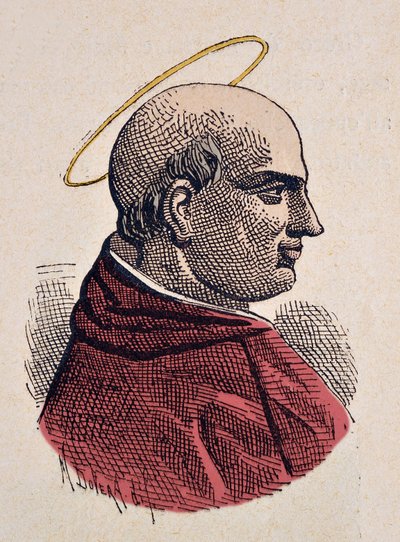 Portret papieża Marcela Iera (Marcellus lub Marcello I) (308-309) autorstwa Italian School