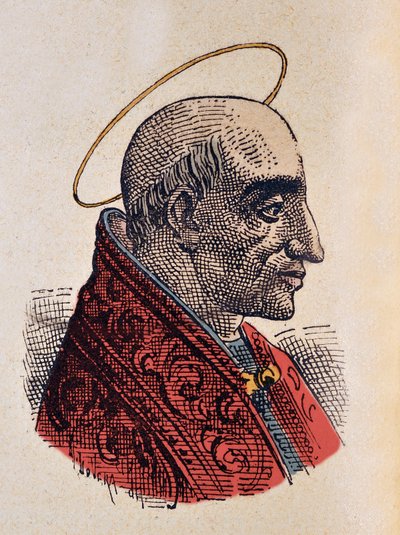 Portret papieża Marcellino (Marcellinus lub Marcellino) (296-304) autorstwa Italian School