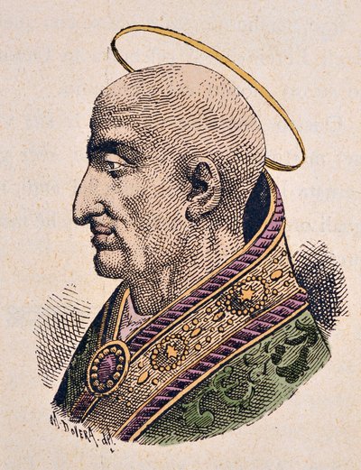 Portret Papieża Pie Ier (Pius lub Pio) (ok. 144-155) autorstwa Italian School