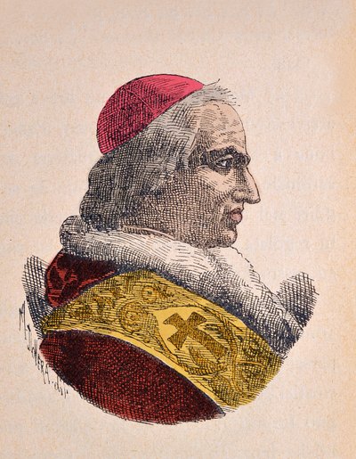 Portret papieża Pie VIII (Pius lub Pio) (1829-1830) autorstwa Italian School