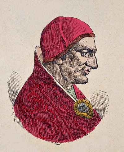 Portret papieża Sabiniana (604-606) autorstwa Italian School