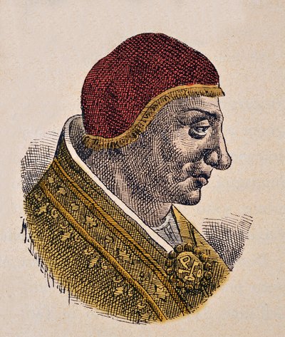 Portret papieża Serge II (Sergius, Sergio) (844-847) autorstwa Italian School