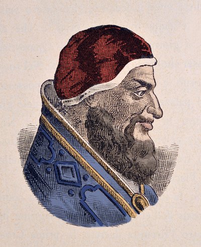 Portret papieża Urbaina II (Urban lub Urbanus lub Urbano) (1088-1099) autorstwa Italian School