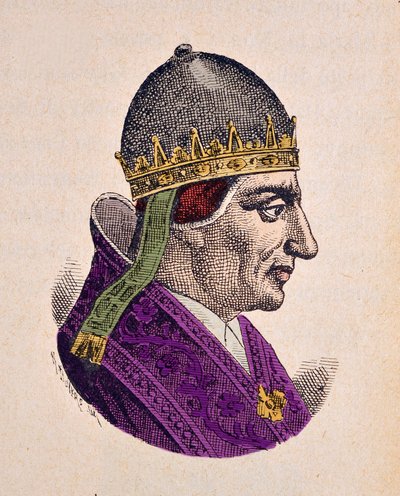 Portret papieża Urbaina V (Urban lub Urbanus lub Urbano) (1362-1370) autorstwa Italian School
