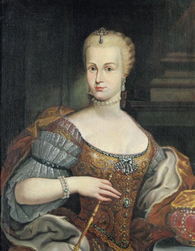 Portret żony Pietro Leopoldo di Lorena, ok. 1750 autorstwa Italian School