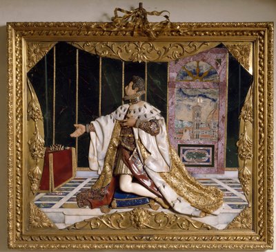 Reprezentacja Cosimo II de Medici (1590-1621), Wielkiego Księcia Toskanii Płaskorzeźba z rzeźbionych kamieni, złota i brylantów (wysoki relief) 1617-1624 Florencja , Muzeum Argentyny, kot autorstwa Italian School